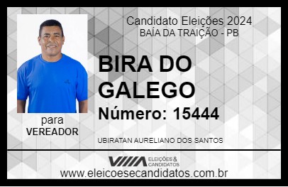 Candidato BIRA DO GALEGO 2024 - BAÍA DA TRAIÇÃO - Eleições