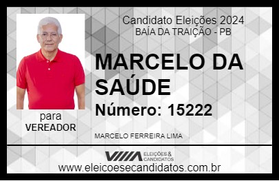 Candidato MARCELO DA SAÚDE 2024 - BAÍA DA TRAIÇÃO - Eleições