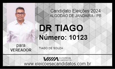 Candidato DR TIAGO 2024 - ALGODÃO DE JANDAÍRA - Eleições