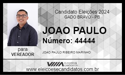 Candidato JOAO PAULO 2024 - GADO BRAVO - Eleições