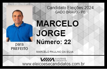 Candidato MARCELO JORGE 2024 - GADO BRAVO - Eleições