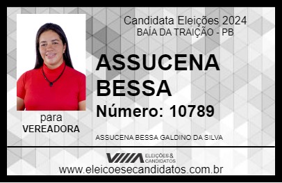 Candidato ASSUCENA BESSA 2024 - BAÍA DA TRAIÇÃO - Eleições