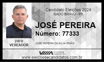 Candidato JOSÉ PEREIRA 2024 - GADO BRAVO - Eleições