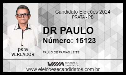 Candidato DR PAULO 2024 - PRATA - Eleições