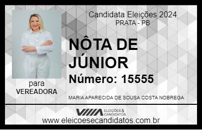 Candidato NÔTA DE JÚNIOR 2024 - PRATA - Eleições