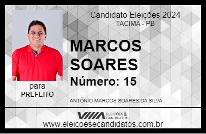 Candidato MARCOS SOARES 2024 - TACIMA - Eleições