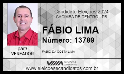 Candidato FÁBIO LIMA 2024 - CACIMBA DE DENTRO - Eleições