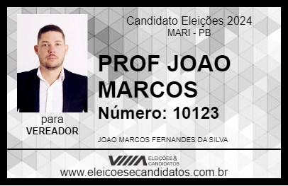 Candidato PROF JOAO MARCOS 2024 - MARI - Eleições