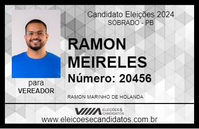 Candidato RAMON MEIRELES 2024 - SOBRADO - Eleições