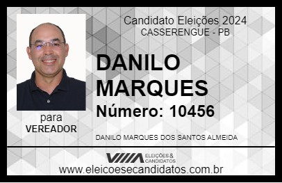 Candidato DANILO MARQUES 2024 - CASSERENGUE - Eleições