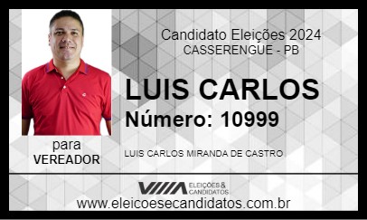 Candidato LUIS CARLOS 2024 - CASSERENGUE - Eleições