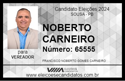 Candidato NOBERTO CARNEIRO 2024 - SOUSA - Eleições