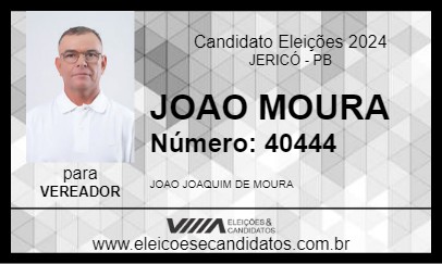 Candidato JOAO MOURA 2024 - JERICÓ - Eleições