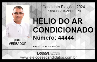 Candidato HÉLIO DO AR CONDICIONADO 2024 - PRINCESA ISABEL - Eleições