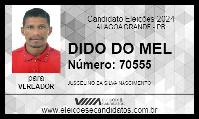 Candidato DIDO DO MEL 2024 - ALAGOA GRANDE - Eleições