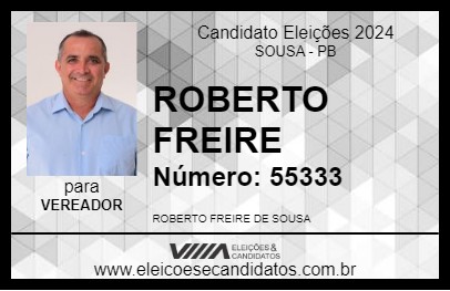 Candidato ROBERTO FREIRE 2024 - SOUSA - Eleições