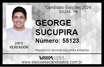 Candidato GEORGE SUCUPIRA 2024 - SOUSA - Eleições