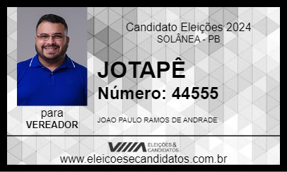 Candidato JOTAPÊ 2024 - SOLÂNEA - Eleições