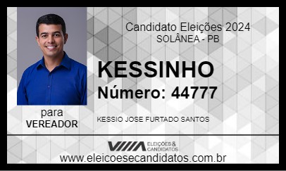 Candidato KESSINHO 2024 - SOLÂNEA - Eleições