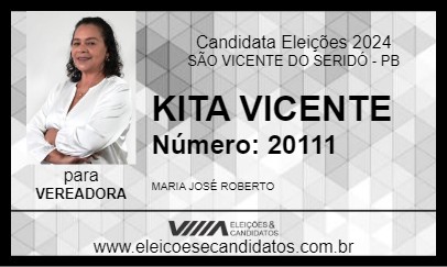 Candidato KITA VICENTE 2024 - SÃO VICENTE DO SERIDÓ - Eleições