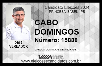 Candidato CABO DOMINGOS 2024 - PRINCESA ISABEL - Eleições