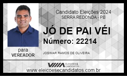 Candidato JÓ DE PAI VÉI 2024 - SERRA REDONDA - Eleições