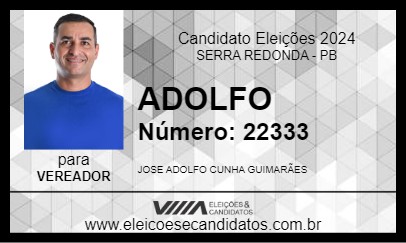 Candidato ADOLFO 2024 - SERRA REDONDA - Eleições