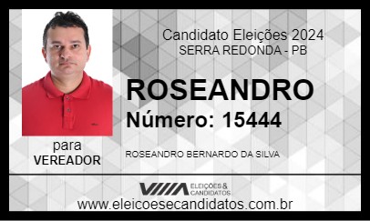 Candidato ROSEANDRO 2024 - SERRA REDONDA - Eleições