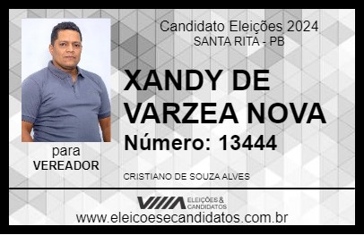 Candidato XANDY DE VARZEA NOVA 2024 - SANTA RITA - Eleições