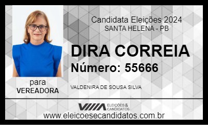 Candidato DIRA CORREIA 2024 - SANTA HELENA - Eleições