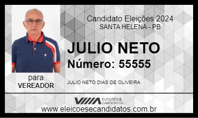 Candidato JULIO NETO 2024 - SANTA HELENA - Eleições