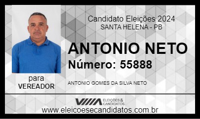 Candidato ANTONIO NETO 2024 - SANTA HELENA - Eleições