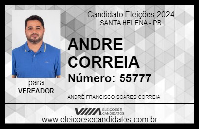 Candidato ANDRE CORREIA 2024 - SANTA HELENA - Eleições