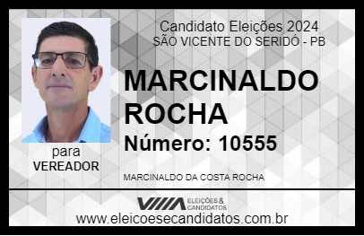 Candidato MARCINALDO ROCHA 2024 - SÃO VICENTE DO SERIDÓ - Eleições