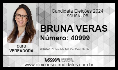 Candidato BRUNA VERAS 2024 - SOUSA - Eleições