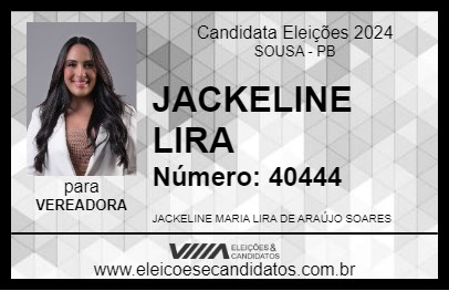 Candidato JACKELINE LIRA 2024 - SOUSA - Eleições