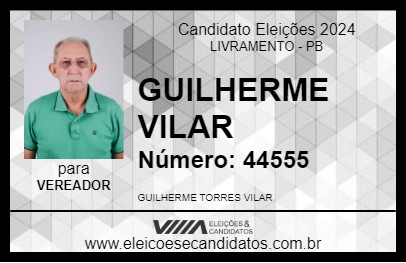 Candidato GUILHERME VILAR 2024 - LIVRAMENTO - Eleições