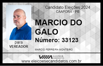 Candidato MARCIO DO GALO 2024 - CAAPORÃ - Eleições