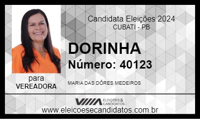 Candidato DORINHA 2024 - CUBATI - Eleições