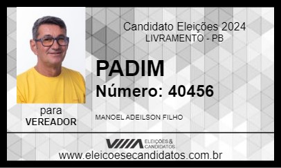 Candidato PADIM 2024 - LIVRAMENTO - Eleições