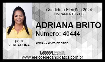 Candidato ADRIANA BRITO 2024 - LIVRAMENTO - Eleições