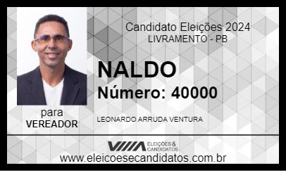 Candidato NALDO 2024 - LIVRAMENTO - Eleições