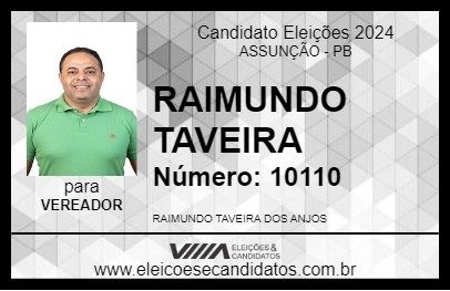 Candidato RAIMUNDO TAVEIRA 2024 - ASSUNÇÃO - Eleições