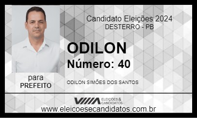 Candidato ODILON 2024 - DESTERRO - Eleições