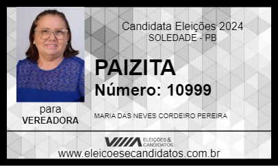 Candidato PAIZITA 2024 - SOLEDADE - Eleições