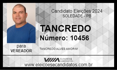 Candidato TANCREDO 2024 - SOLEDADE - Eleições