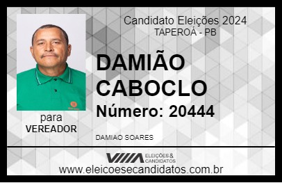 Candidato DAMIÃO CABOCLO 2024 - TAPEROÁ - Eleições