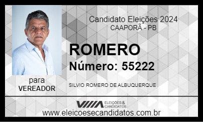 Candidato ROMERO 2024 - CAAPORÃ - Eleições