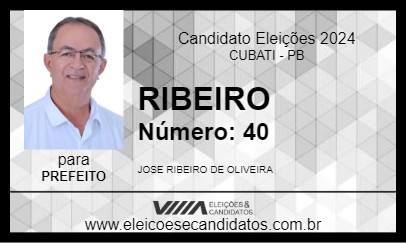 Candidato RIBEIRO 2024 - CUBATI - Eleições