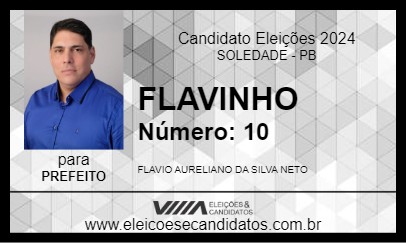 Candidato FLAVINHO 2024 - SOLEDADE - Eleições